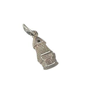 Vintage Sterling Silver Lighthouse Charm Pendant